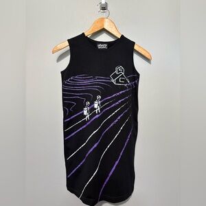 Infantium Victoria Girl’s Black Graphic Sleeveless Dress US Size 8-10 LIKE NEW!!